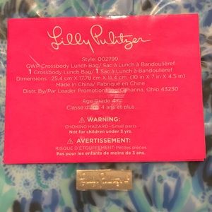 Lilly Pulitzer lunch box NWT